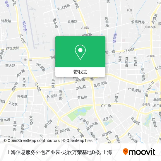 上海信息服务外包产业园-龙软万荣基地D楼地图