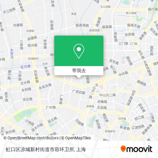 虹口区凉城新村街道市容环卫所地图