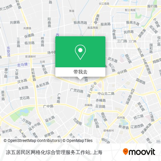 凉五居民区网格化综合管理服务工作站地图