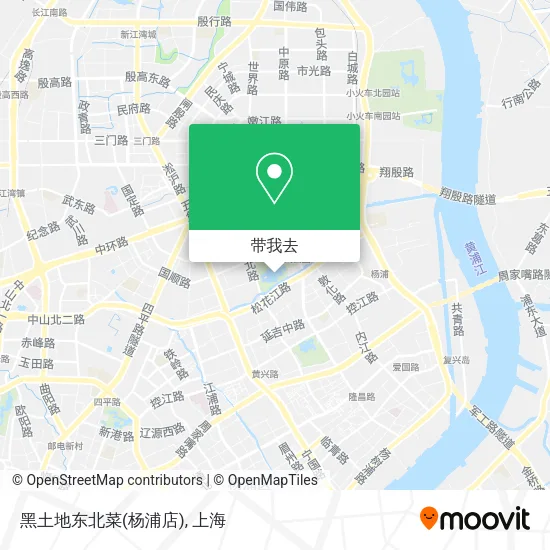 黑土地东北菜(杨浦店)地图