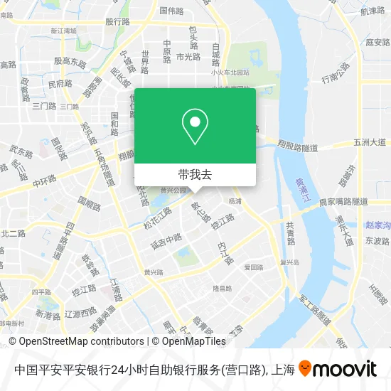 中国平安平安银行24小时自助银行服务(营口路)地图