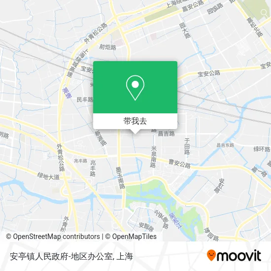 安亭镇人民政府-地区办公室地图