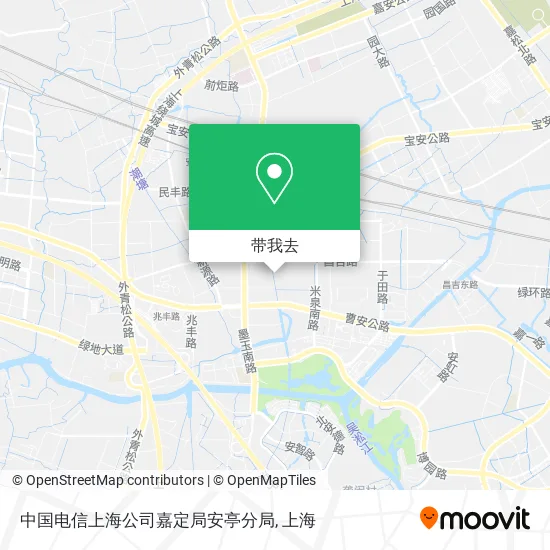 中国电信上海公司嘉定局安亭分局地图