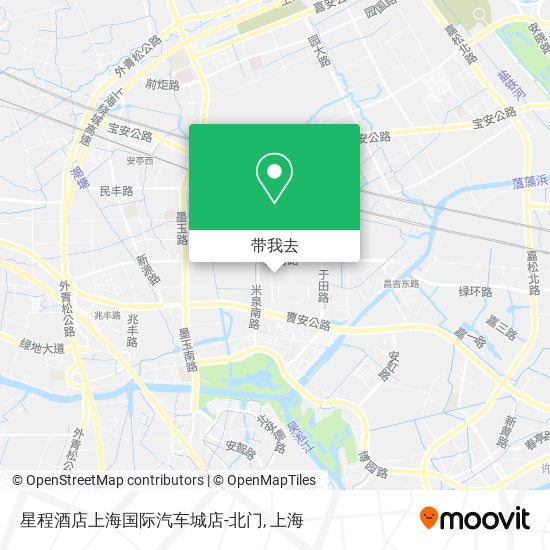 星程酒店上海国际汽车城店-北门地图