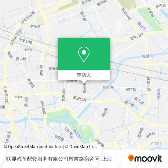 联晟汽车配套服务有限公司昌吉路宿舍区地图