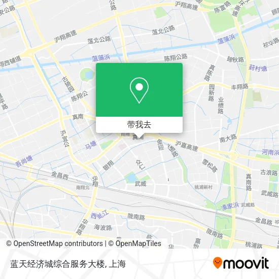 蓝天经济城综合服务大楼地图