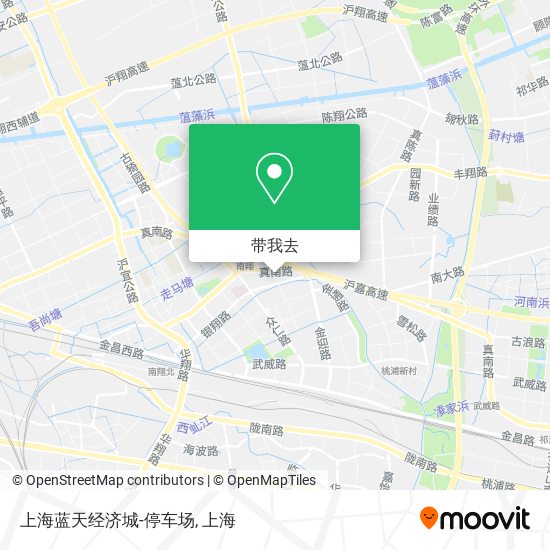 上海蓝天经济城-停车场地图
