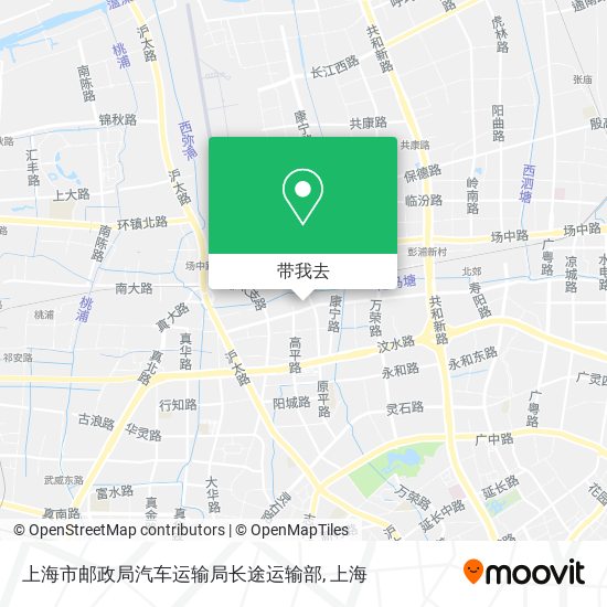 上海市邮政局汽车运输局长途运输部地图