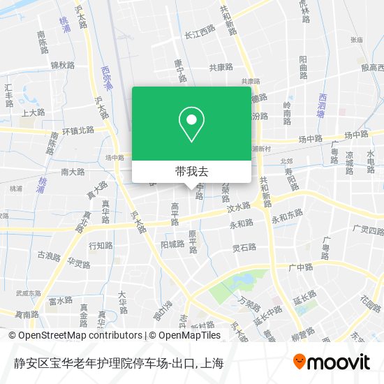 静安区宝华老年护理院停车场-出口地图
