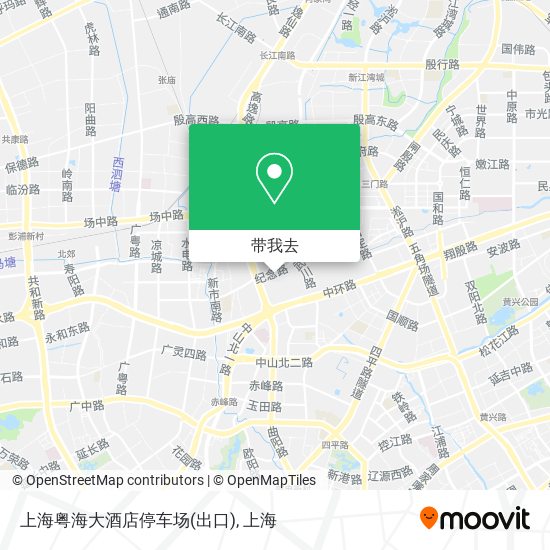 上海粤海大酒店停车场(出口)地图
