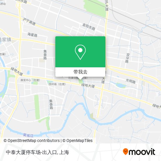 中泰大厦停车场-出入口地图