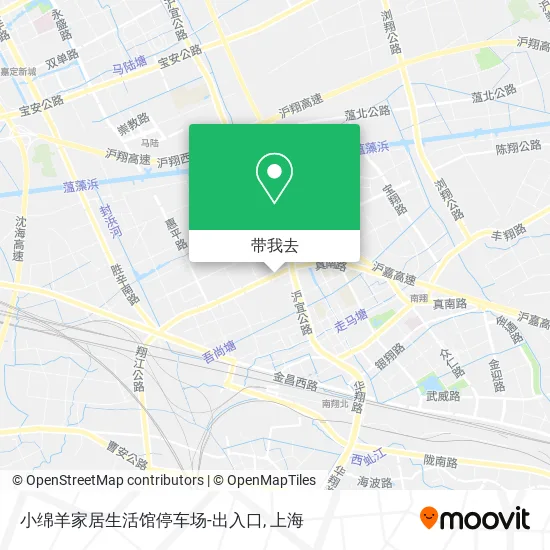 小绵羊家居生活馆停车场-出入口地图