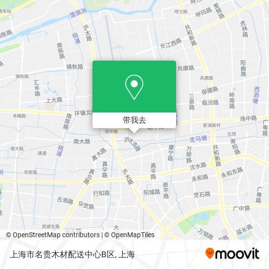 上海市名贵木材配送中心B区地图
