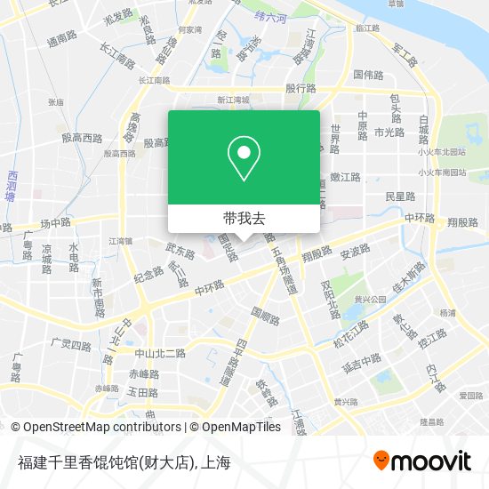 福建千里香馄饨馆(财大店)地图