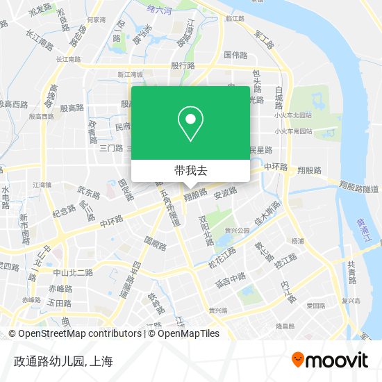 政通路幼儿园地图