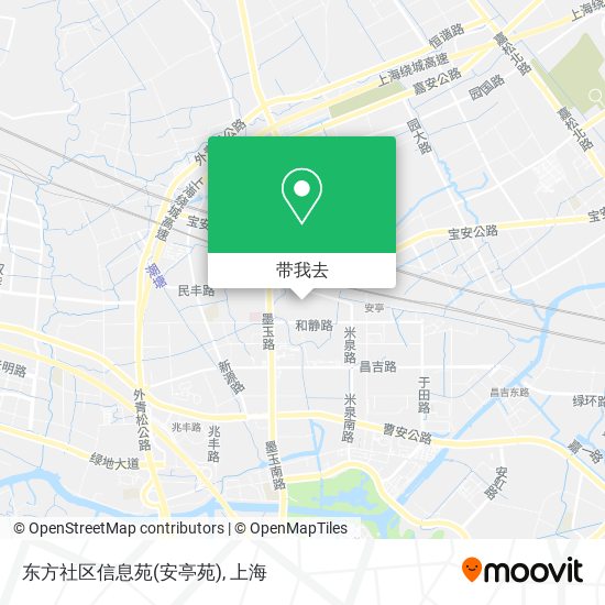 东方社区信息苑(安亭苑)地图