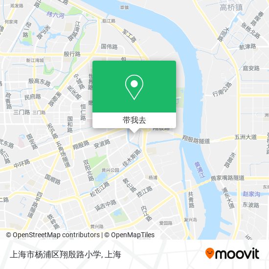 上海市杨浦区翔殷路小学地图
