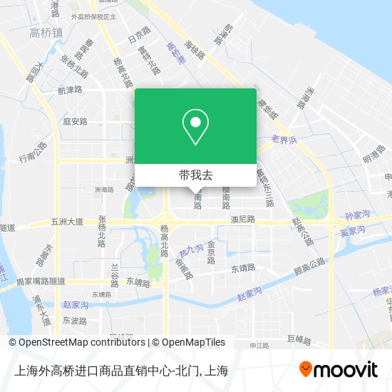 上海外高桥进口商品直销中心-北门地图