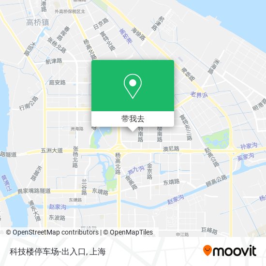 科技楼停车场-出入口地图