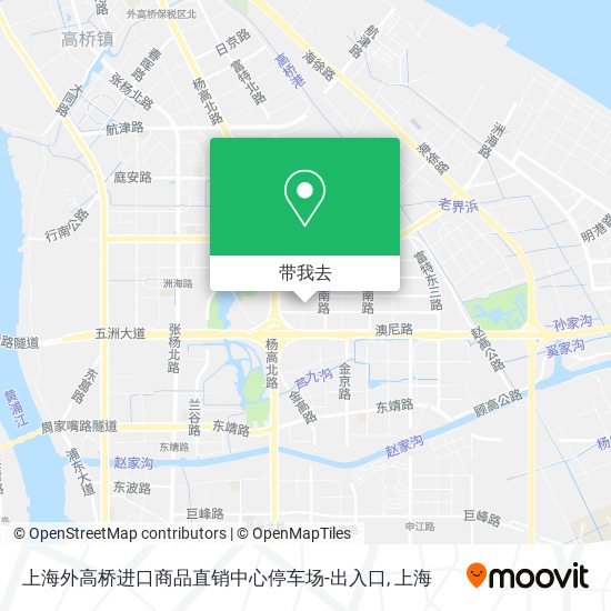 上海外高桥进口商品直销中心停车场-出入口地图