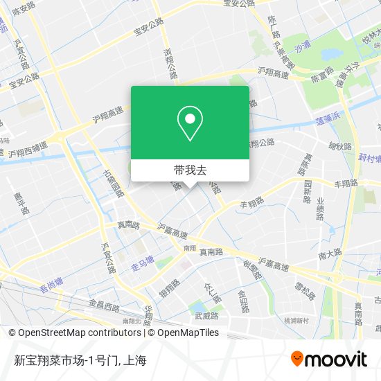 新宝翔菜市场-1号门地图
