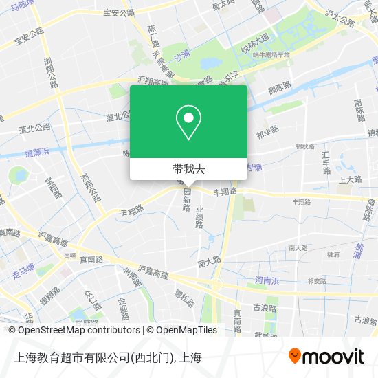 上海教育超市有限公司(西北门)地图