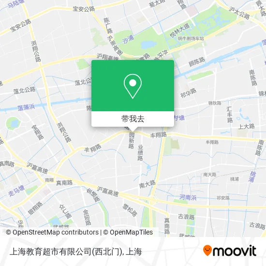 上海教育超市有限公司(西北门)地图