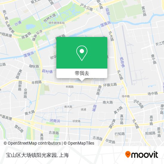 宝山区大场镇阳光家园地图