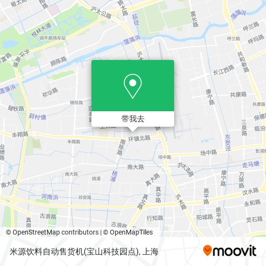 米源饮料自动售货机(宝山科技园点)地图