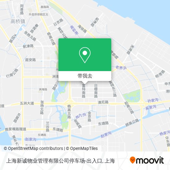 上海新诚物业管理有限公司停车场-出入口地图