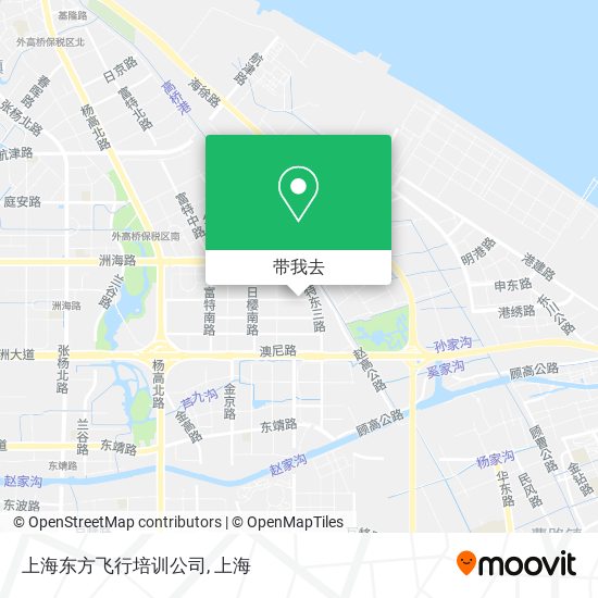 上海东方飞行培训公司地图