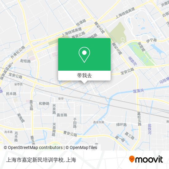 上海市嘉定新民培训学校地图