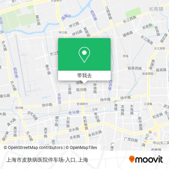 上海市皮肤病医院停车场-入口地图