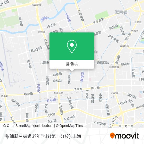 彭浦新村街道老年学校(第十分校)地图