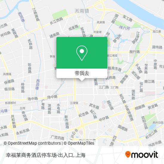 幸福莱商务酒店停车场-出入口地图