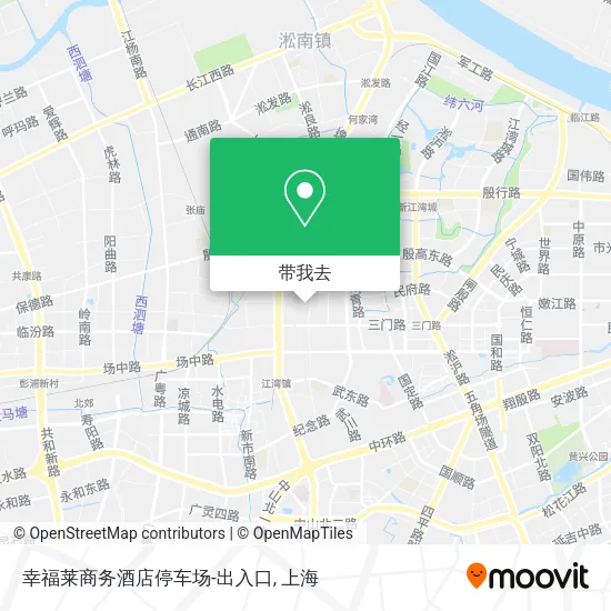幸福莱商务酒店停车场-出入口地图