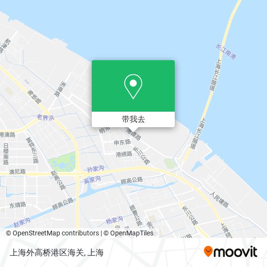 上海外高桥港区海关地图