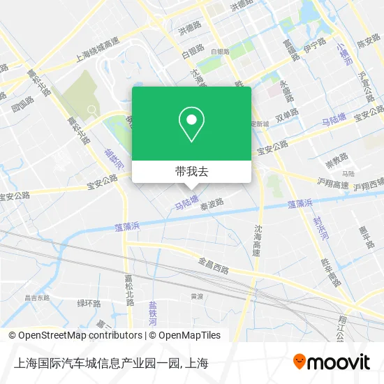 上海国际汽车城信息产业园一园地图