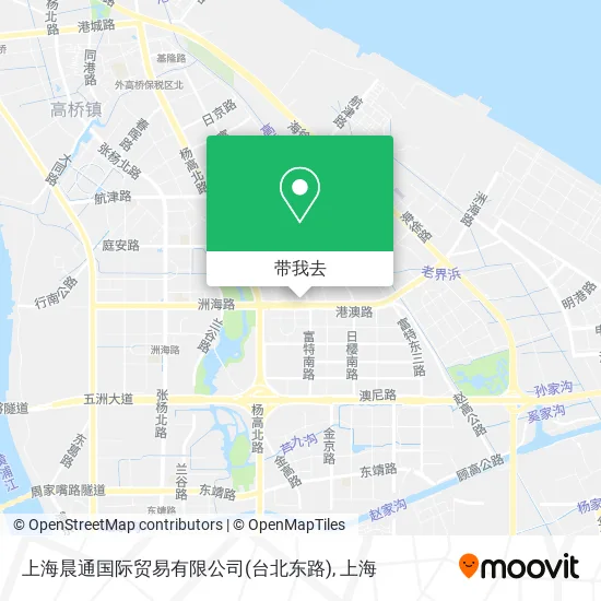 上海晨通国际贸易有限公司(台北东路)地图