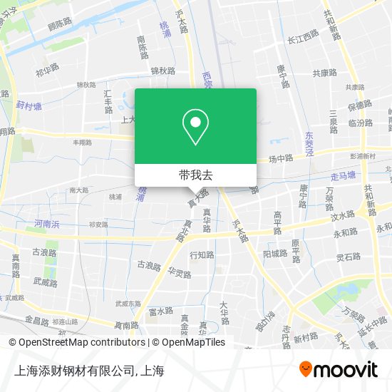 上海添财钢材有限公司地图