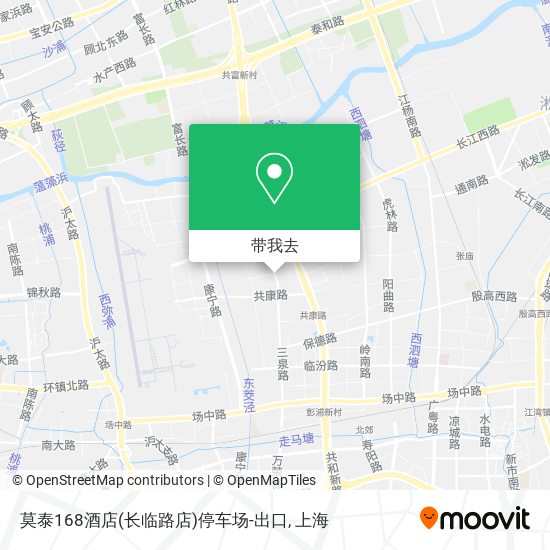 莫泰168酒店(长临路店)停车场-出口地图