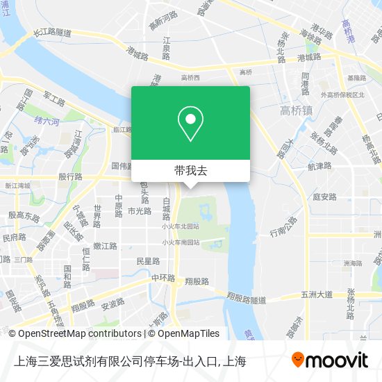 上海三爱思试剂有限公司停车场-出入口地图