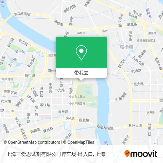 上海三爱思试剂有限公司停车场-出入口地图