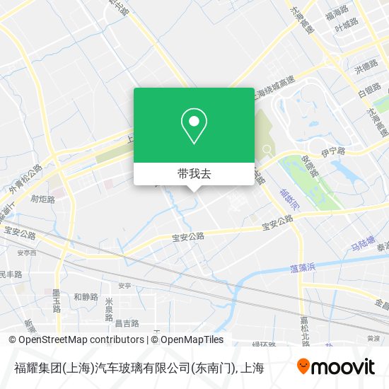 福耀集团(上海)汽车玻璃有限公司(东南门)地图