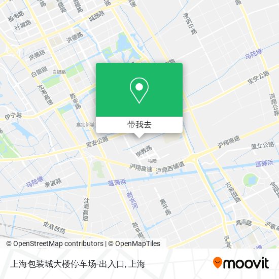 上海包装城大楼停车场-出入口地图