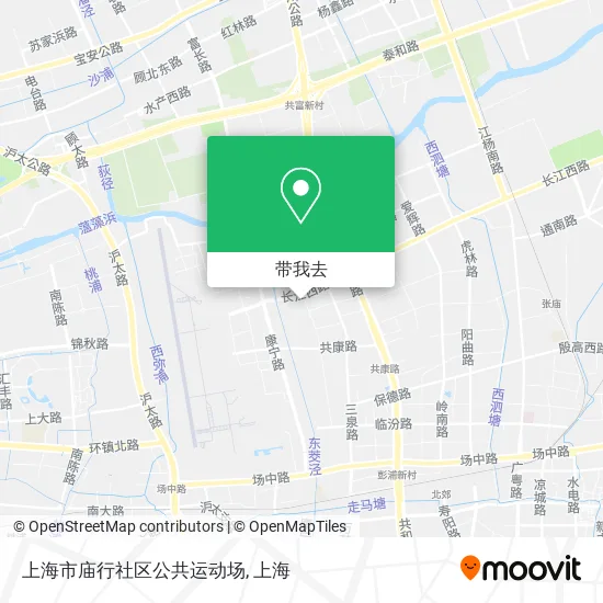 上海市庙行社区公共运动场地图