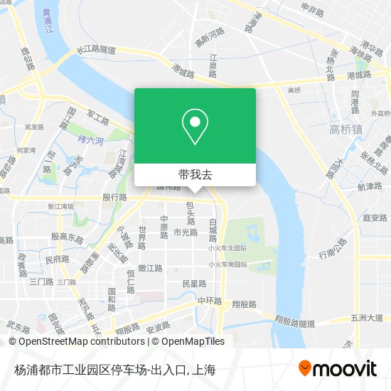 杨浦都市工业园区停车场-出入口地图