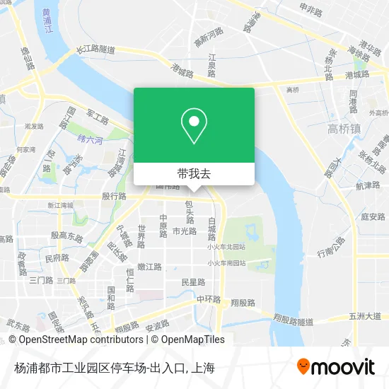 杨浦都市工业园区停车场-出入口地图