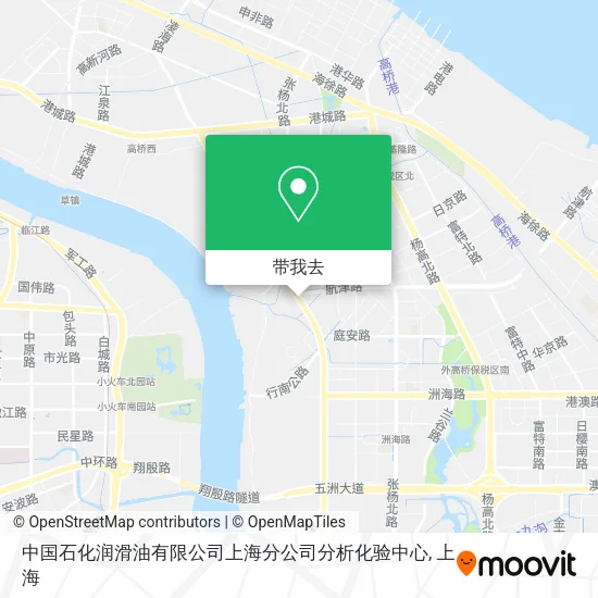 中国石化润滑油有限公司上海分公司分析化验中心地图