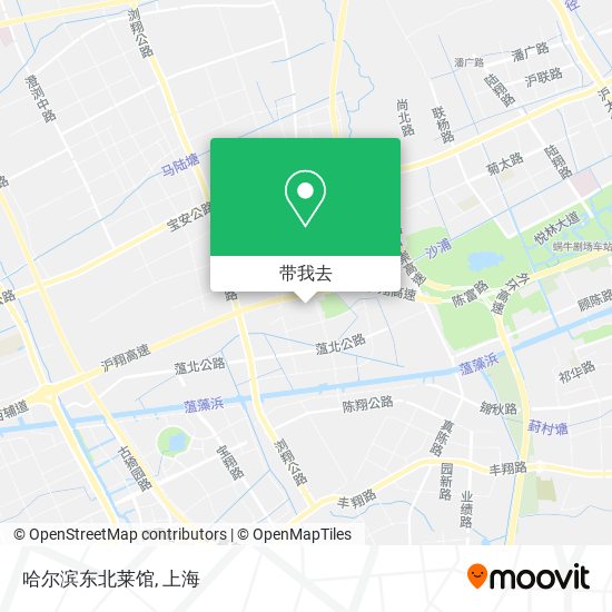 哈尔滨东北莱馆地图